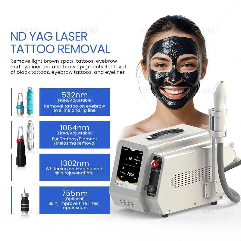 Portable Q-Switch Nd:YAG Laser Tattoo & Eyebrow Removal Machine (MNLT-T05) best